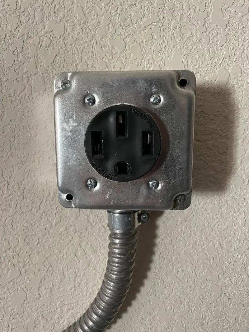 NEMA 14-50 outlet installed for Smart Home Electrical in Mount Healthy